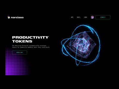 Narcissa Web 3.0 landing page adobe adobe xd design home landing nft photoshop ui ux web web 3 website