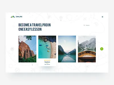 Travel Guide Web Page abroad dailyui destinationweb headerdesign latestui makemytripredesign new travelguide travelling travelweb travelwebsite trendyui uikit webdesign websitedesign