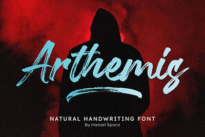 Arthemis - Natural Handwriting Font brand branding brush brush fonts design font graphic design logo ui website font