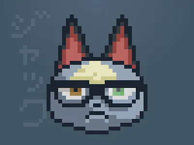 Raymond acnh animal crossing animalcrossing art cute fan art illustration pixel pixel art raymond