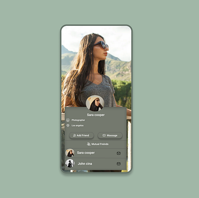 User Profile app design illustration ui ux