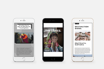 The Lores Magazine App app design digital magazine graphic design magazine magazine design mobile design