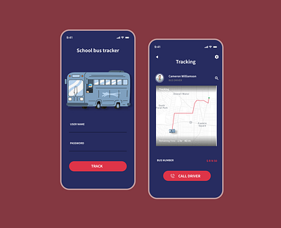 Location Tracker app design icon illustration typography ui ux