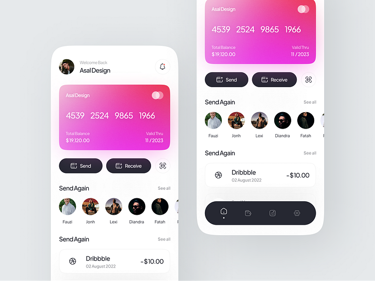 Banke - Banking Mobile App by Asal Design® for Enver Studio on Dribbble