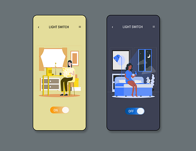 ON/OFF Switch app design ui ux