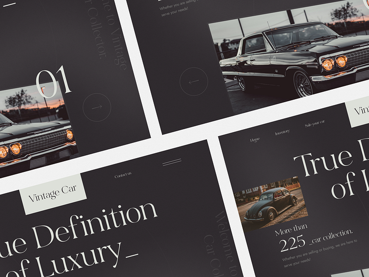 Vintage Car Collector Website Design by Muhammad Shofiuddoula for Zeyox