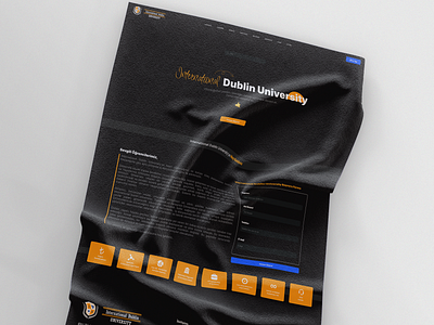 Dublin University Redesign black design graphic design homepage redesign ui ux web design