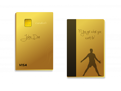 Gold plated metal card design branding debitcarddesign design graphic design metalcard minimal uiux