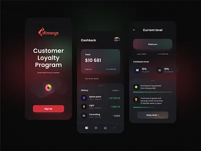 Customer Loyalty Program Wallet app b2b bonus cashback concept gradient level loyalty loyalty program mobile app product product design ui ux wallet