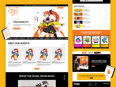 Crunchyroll Expo 2022 Website branding design product design ui ux website