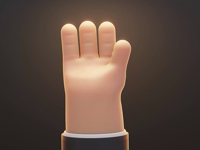 Magical hand 3d 3d cartoon hand 3dart animation arminkhorsandipour blender hand آرمین آرمین خرسندی