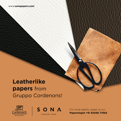 Leatherlike papers from Gruppo Cordenons. finepaper