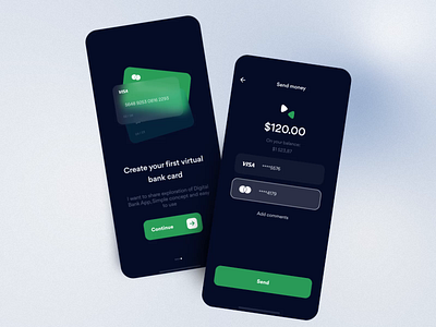 Banking Mobile App — Concept | Lazarev. animation app bank banking cards interaction mobile motion graphics onboarding send transaction ui ux