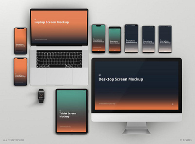 Multi Device Screen Mockup Creator abstract clean device display laptop mac macbook mockup phone phone mockup presentation realistic simple smartphone theme ui ux web webpage website