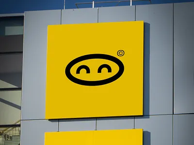 Ninja logo branding concept happy inspiration logo minimal ninja yellow