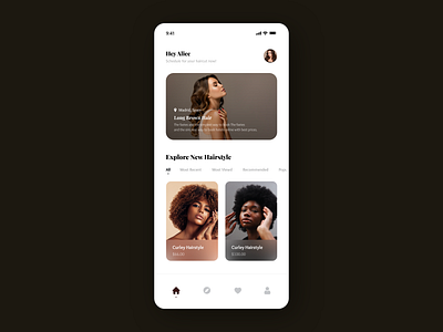 Hairstyle app ui design andoid app app concept app design app ui app ui kit app ui ux application design fashion app hair app hairstyle app ios app minimal ui mobile app experience mobile ui ui ui ux ui ux design user interface ux design