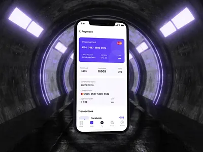 Tab Bar 3d after effects animation button creative digital finance footer icons interface iphone mockup motion motion graphics navigation product purple tab bar uidesign wallet