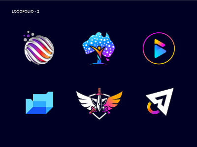 Logo Collection - 2 3d logo branding conceptual logo creative logo design fintech logo flat it logo logo logo design logo designer logo designer for hire logotipo logotype minimal modern logo rgb software logo tech logo technology logo