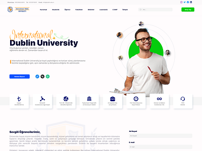 Dublin University New Redesign design graphic design homepage redesign ui ux web web design website