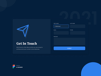Get In Touch clean design contact form contact us design get in touch lets talk minimal minimal design modern new trend ui ux webdesign
