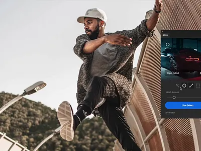 Glitch Photoshop Effect design photoshop plugin ui