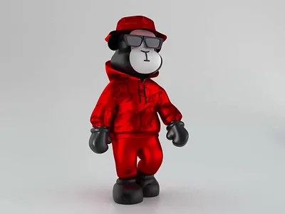 Red Chinese Yappi 3dart 3dcharacter 3dmodeling cryptoart digitalart metaverse nft nftart nfttoken p2e p2egame web3