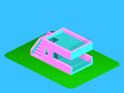 Isometric Design - Housing 01 design illustration isometric vector