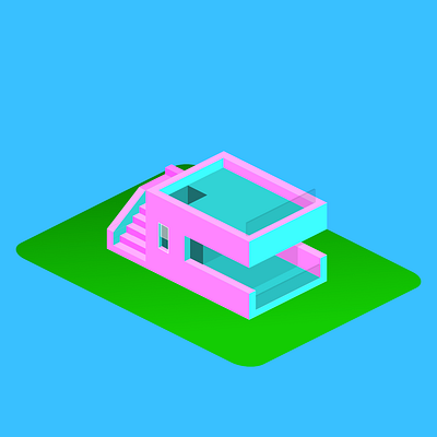 Isometric Design - Housing 01 design illustration isometric vector