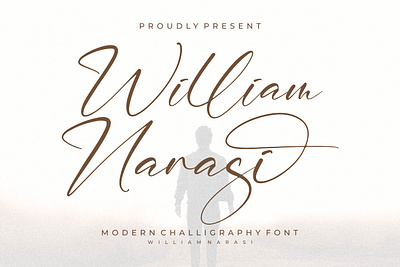 William Narasi - calligraphy Font branding casual design fashion handmade handwriting handwritten illustration logo script