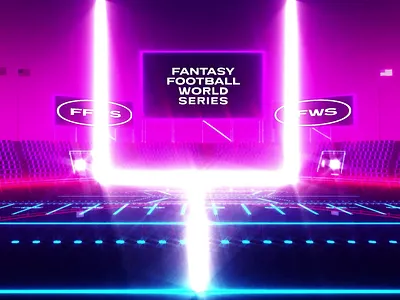 Virtual Football 3d 3d art ball field football motion motion design motion graphics neon render