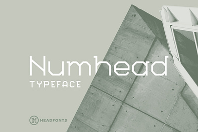 Numhead Typeface | Font custom design font geometric font headfonts illustration letters professional slab serif font type typeface typography