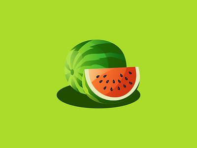 watermelon 3d animation brand branding design emblem forsale graphic design illustration logo motion graphics sport ui vector watermelon