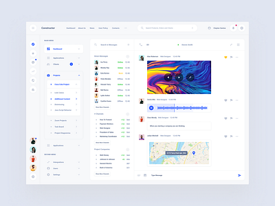Chat Channels Dashboard chats dashboard figma messenger