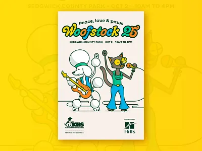 Woofstock 25 – Concept 2 design event graphic design illustration poster