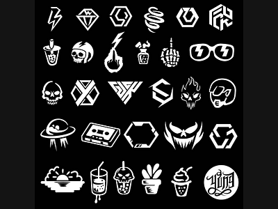 Icon designs 1 blackandwhite bnw design glyph icon logo monochrome vector