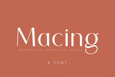 Macing Modern sans-serif font design social type typeface typography