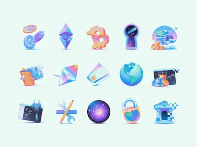 Circle - Icons banking branding crypto finance icons illustration stocks