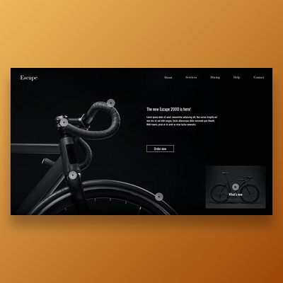 Escape - web landing page app booking branding cycle design e commerce graphic design icon illustration logo minimal typography ui ux vector visual design web web design web landing page website