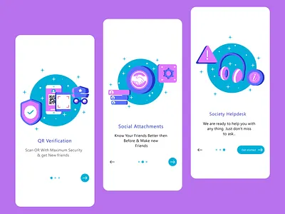 On Boarding Screen app design graphic design illustration mobile on boarding screen ui uiux ux