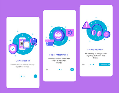 On Boarding Screen app design graphic design illustration mobile on boarding screen ui uiux ux