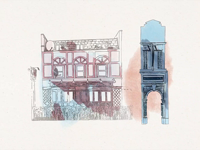 Hackney Pub Crawl advert after effects animation design hackney illustration instagram motion design pub sketch sketch animation social ad social advert