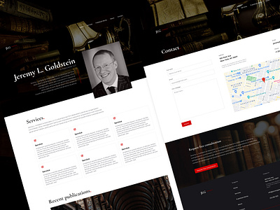 Website Design and Development for Jeremy Goldstein branding design development figma interface logo ui ux ux designer web webdesign webdevelopment website