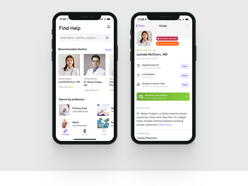 Tele-health experience via Oxygen AI ai appointments doctors marketplace medical telehealth video call