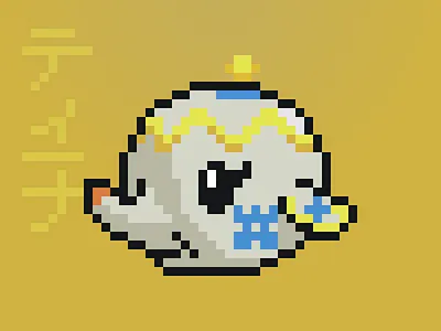 Tia acnh animal crossing animalcrossing art cute fan art illustration pixel pixel art tia