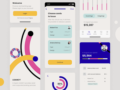 Finance App android app app design app design ios app design mobile application design bank design ios ios app mobile mobile app mobile app screens ui ui app design ui design uiux userexperience ux ux design