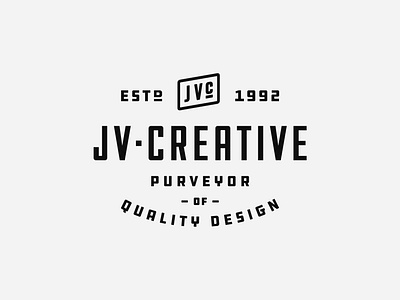 jv·creative | Full Logo Lockup badge badge design brand identity branding design graphic design identity design logo logo design logo inspiration logo lockup logotype vector