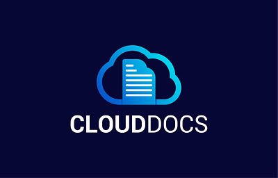 CLOUD DOCS app branding cloud create logo data design illustration logo logo designer mobile modern papet simple technology ui unique ux vector