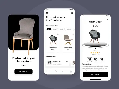 Furniture E commerce app app app design chair delivery design e commerce e shop ecommerce furniture furniture apps furniture design furniture shop mobile app online table ui ui design ux ux design