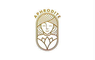 APHRODITE COSMETIC LOGO DESIGN aphrodite app brand branding cosmetic design feminine girls grace illustration jewellery line logo luxury modern simple ui ux vector women