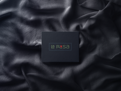 La Rosa boutique branding flower logo red rosa rose typography